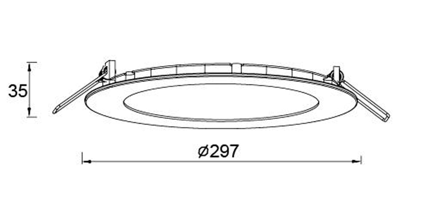 12-in. W Round Aluminum Semi-Recessed Pot Light In White Color