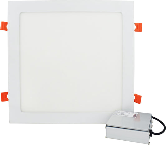 12-in. W Square Aluminum Semi-Recessed Pot Light In White Color