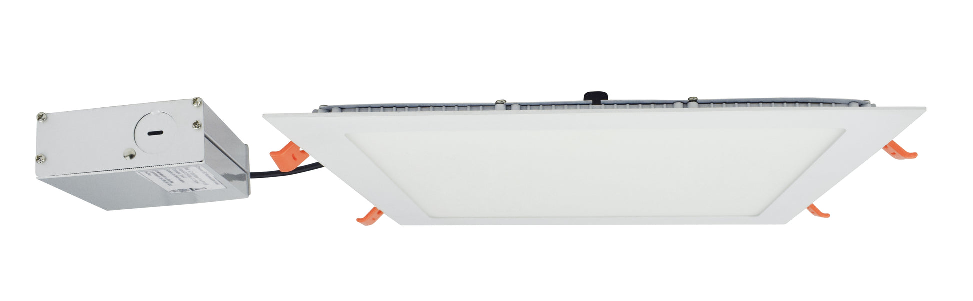 12-in. W Square Aluminum Semi-Recessed Pot Light In White Color