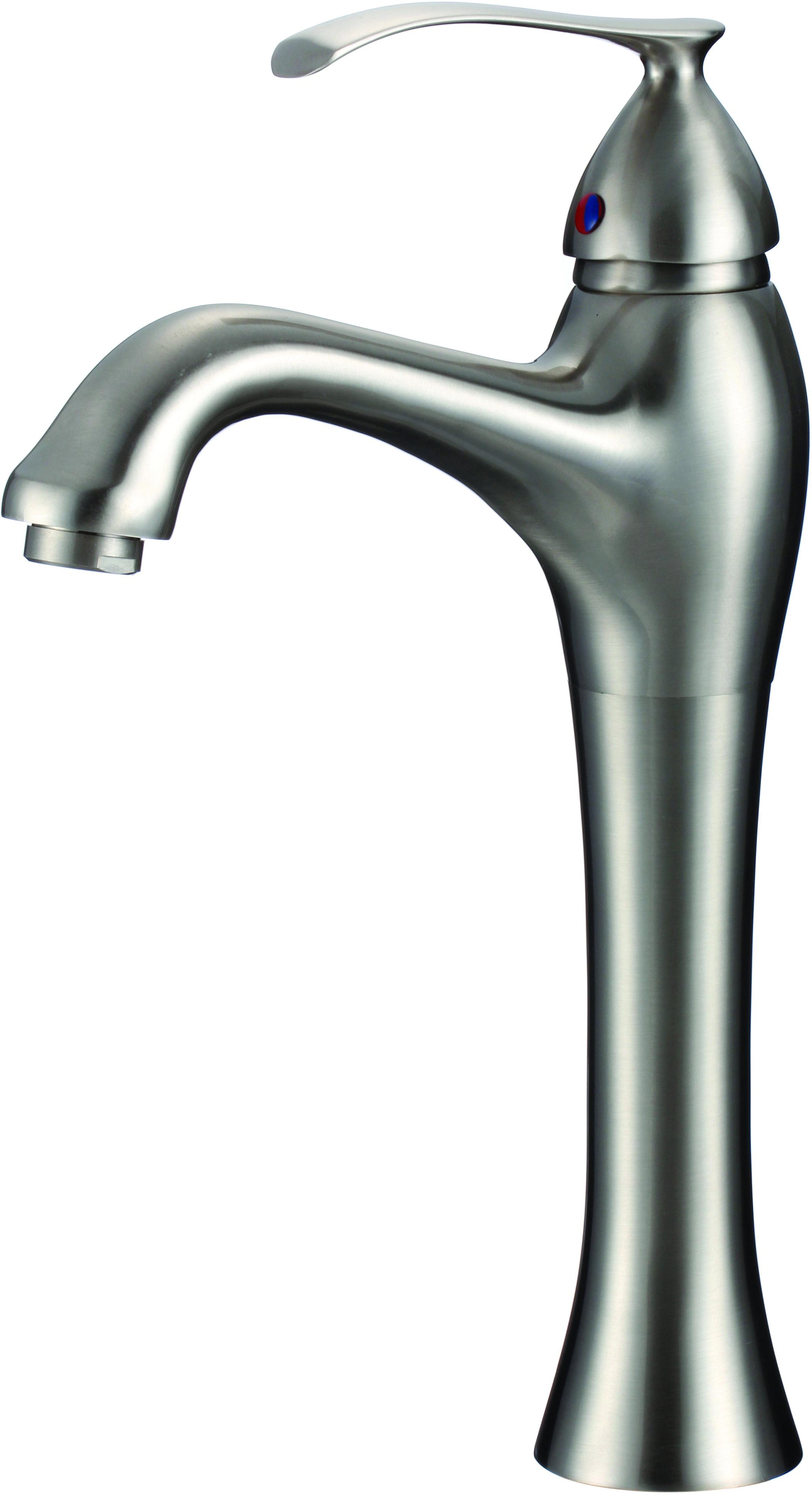 Deck Mount CUPC Stainless Steel Bathroom Sink Faucet Brushed Nickel Lead Free Brass