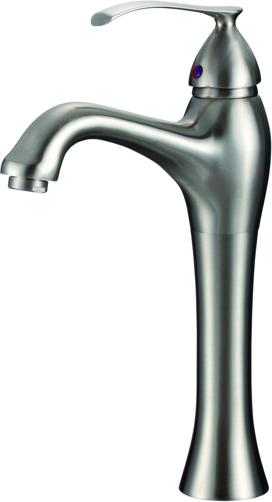 Deck Mount CUPC Stainless Steel Bathroom Sink Faucet Brushed Nickel Lead Free Brass