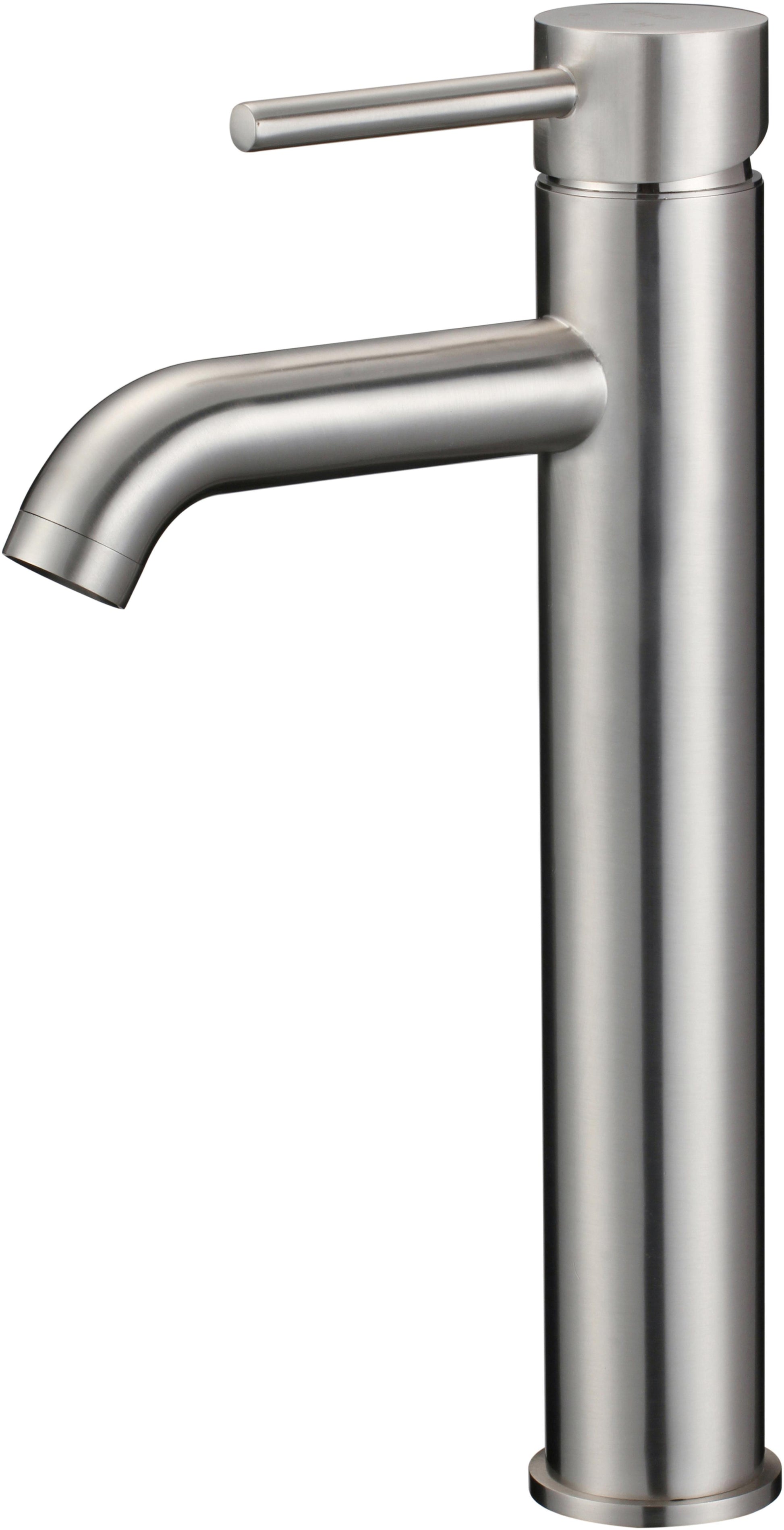 Deck Mount CUPC Stainless Steel Bathroom Sink Faucet Brushed Nickel Lead Free Brass