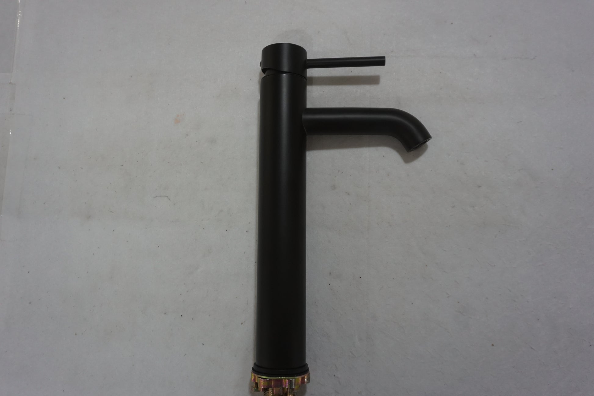 Deck Mount CUPC Black Bathroom Sink Faucet Black Lead Free Brass