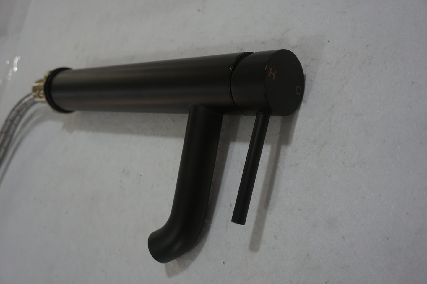 Deck Mount CUPC Black Bathroom Sink Faucet Black Lead Free Brass