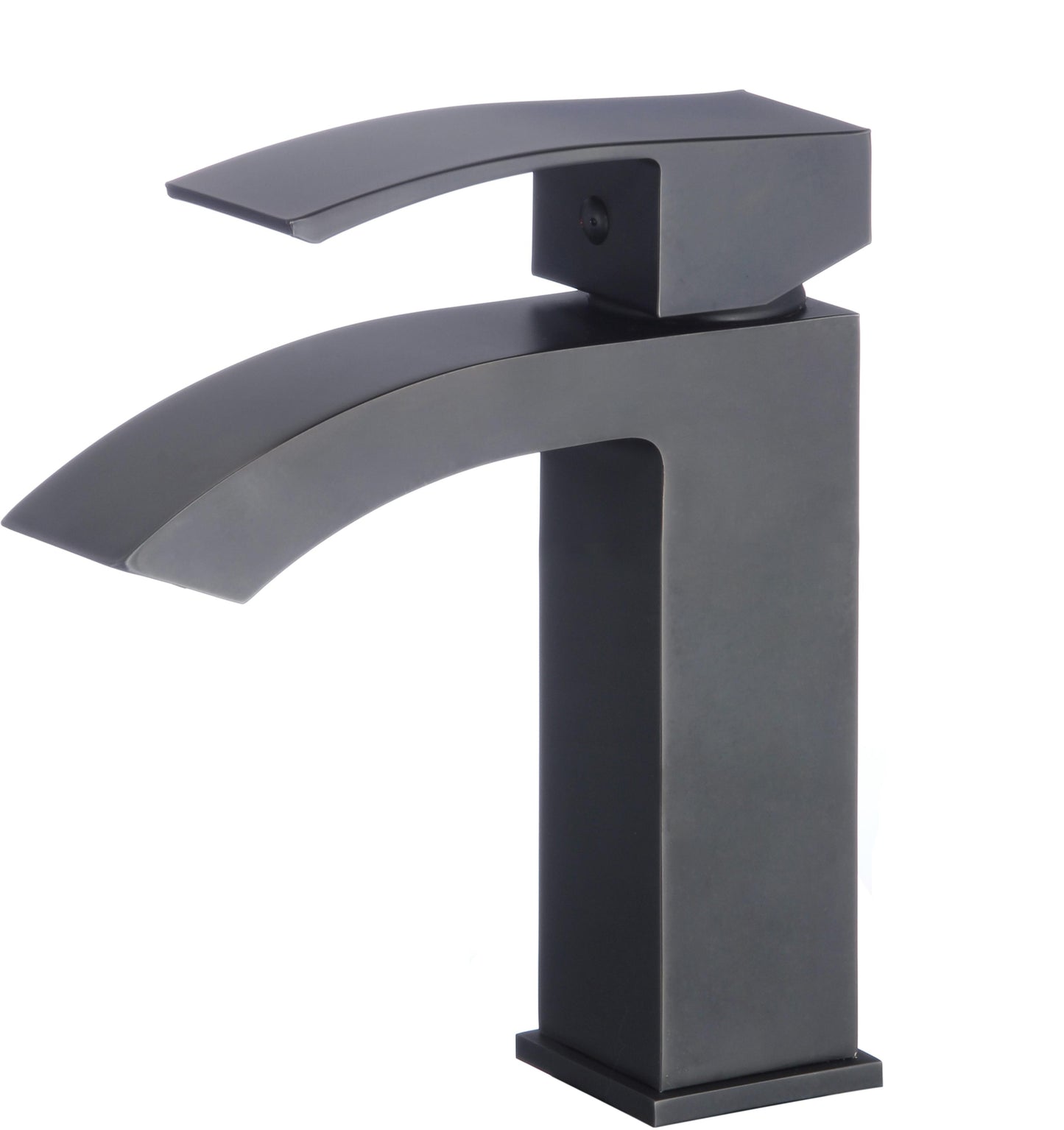 1 Hole CUPC Black Bathroom Sink Faucet Black Lead Free Brass