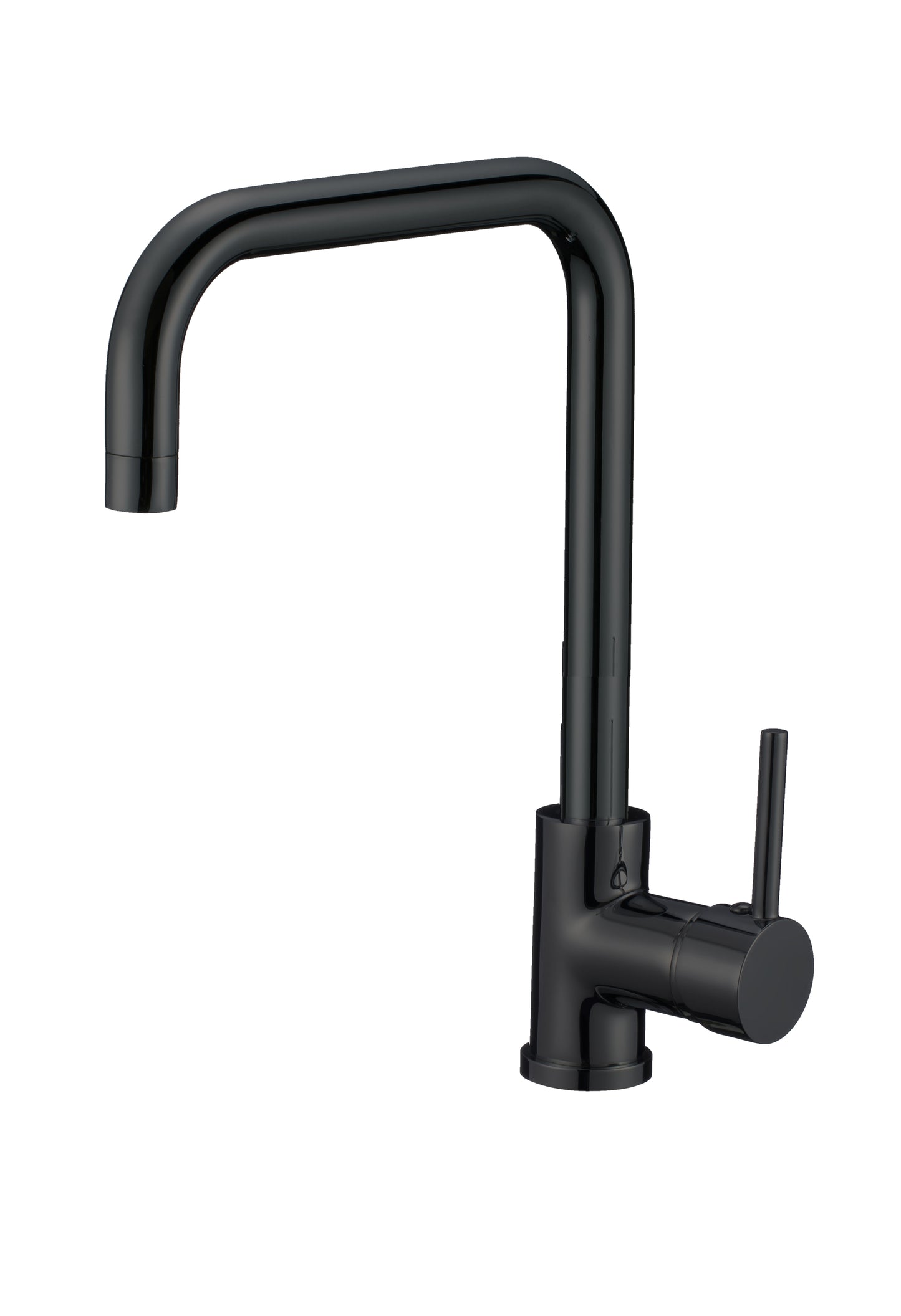 1 Hole CUPC Black Kitchen Sink Faucet Black Stainless Steel
