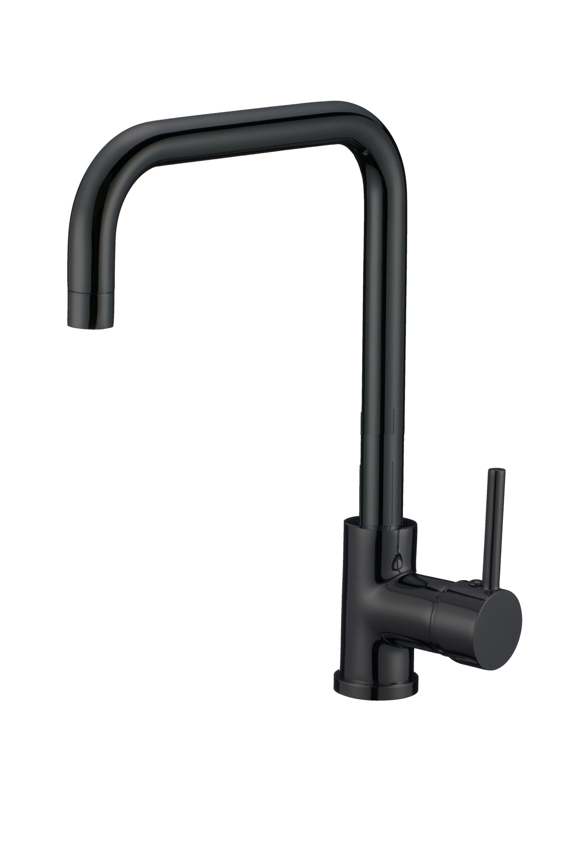 1 Hole CUPC Black Kitchen Sink Faucet Black Stainless Steel