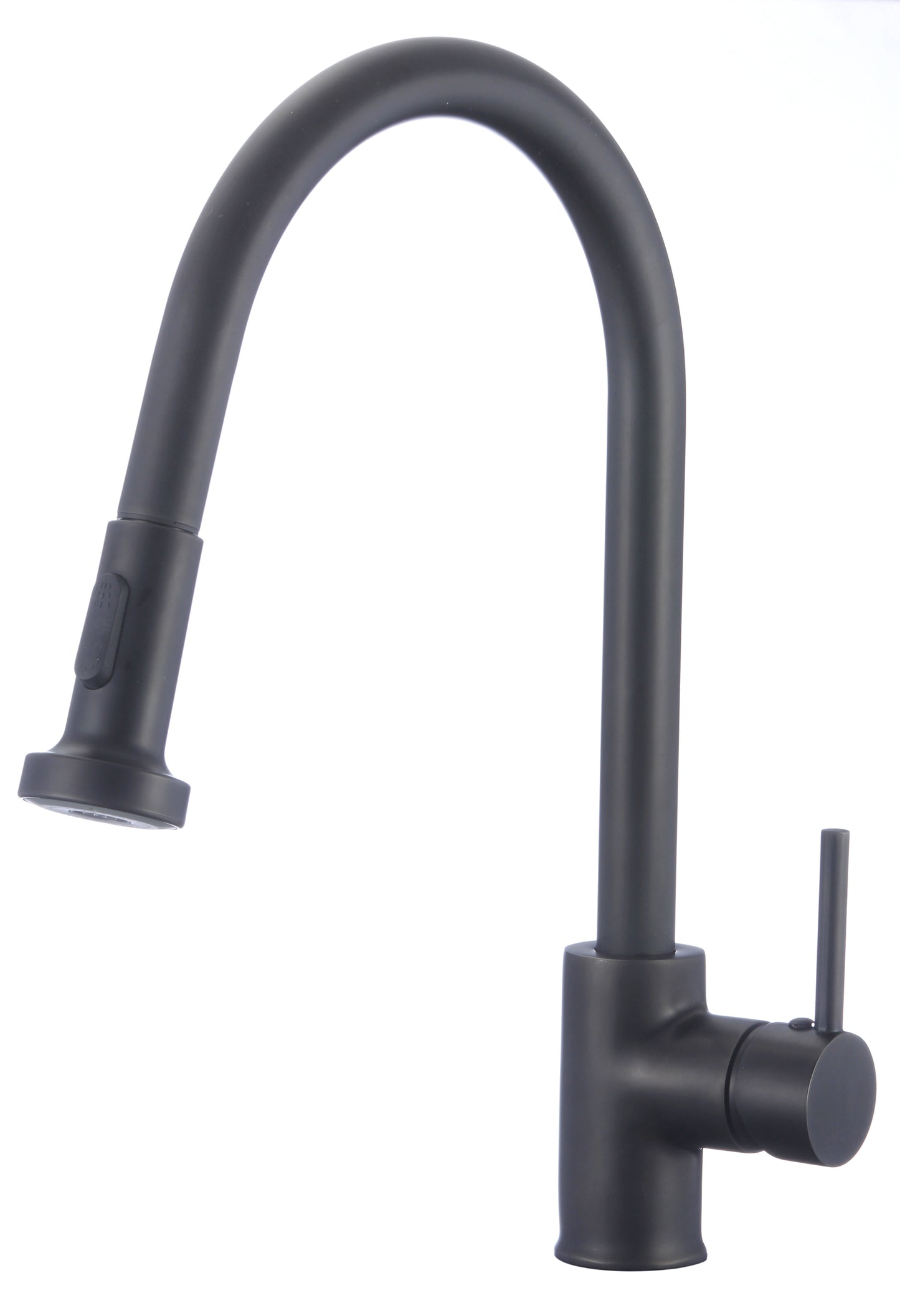 1 Hole CUPC Black Kitchen Sink Faucet Black Stainless Steel