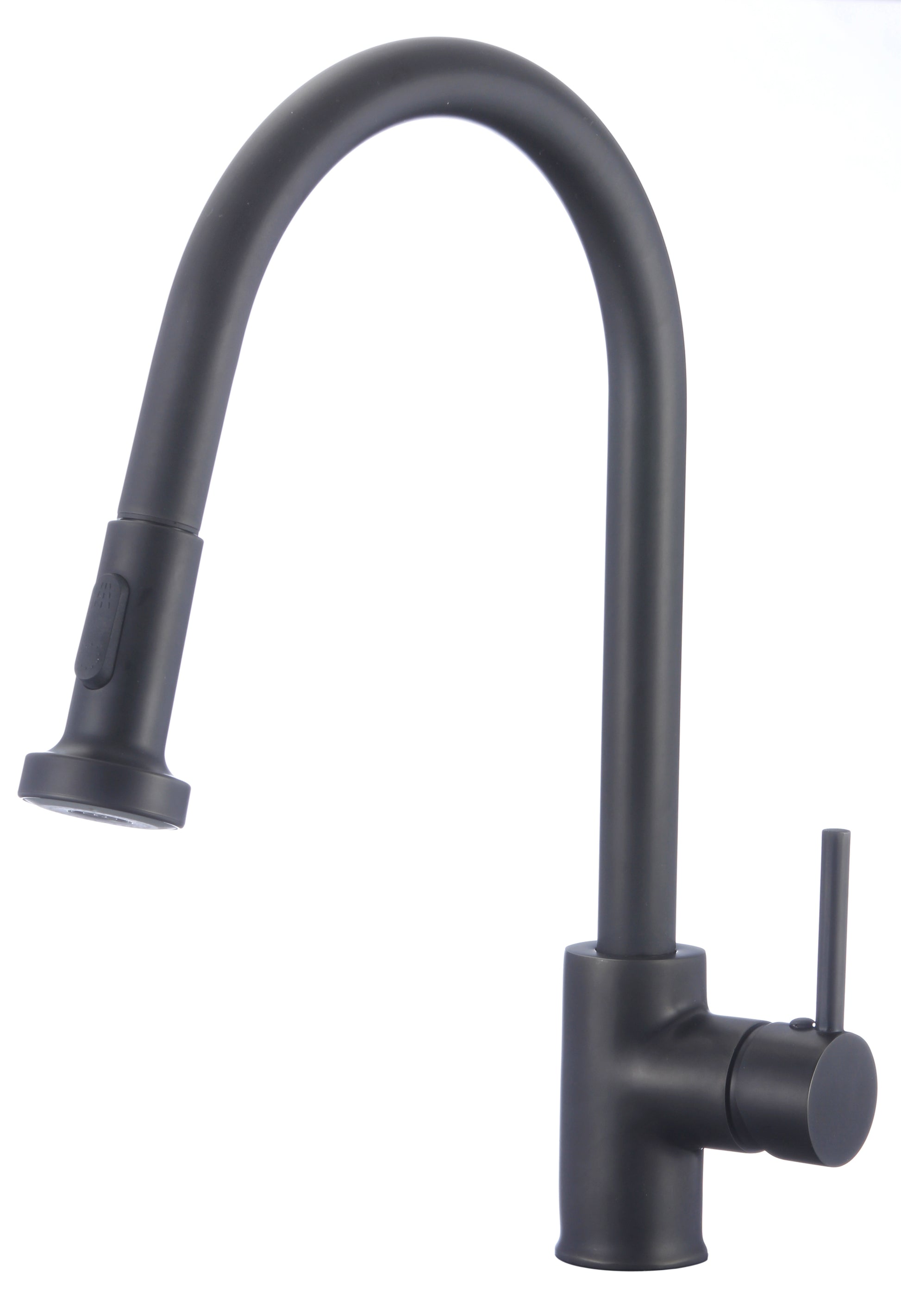 1 Hole CUPC Black Kitchen Sink Faucet Black Stainless Steel