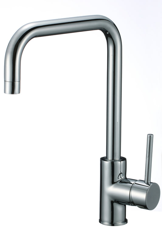 1 Hole CUPC Chrome Kitchen Sink Faucet Chrome Stainless Steel