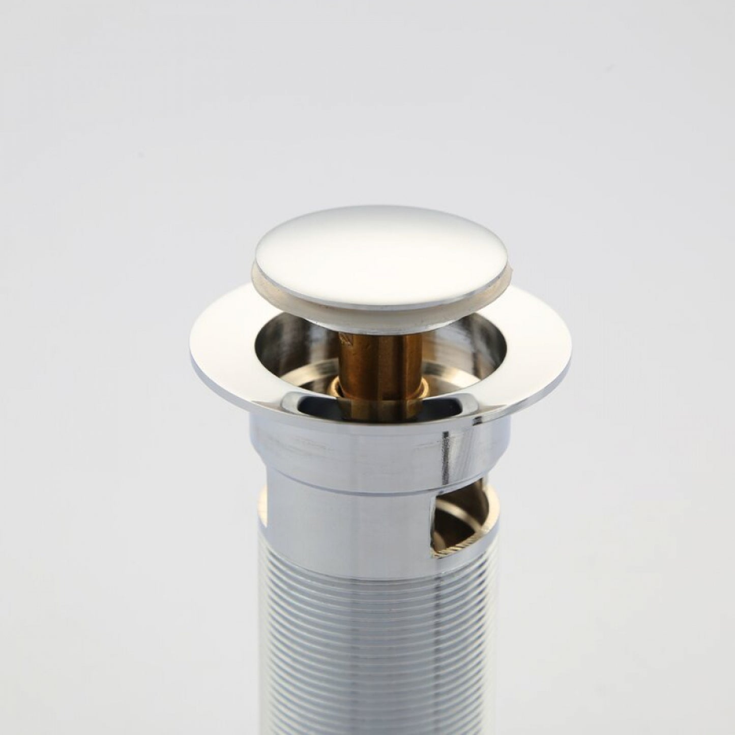 2.60 in. x 2.60 in. Yes Overflow Bathroom Sink Drain Chrome Stainless Steel