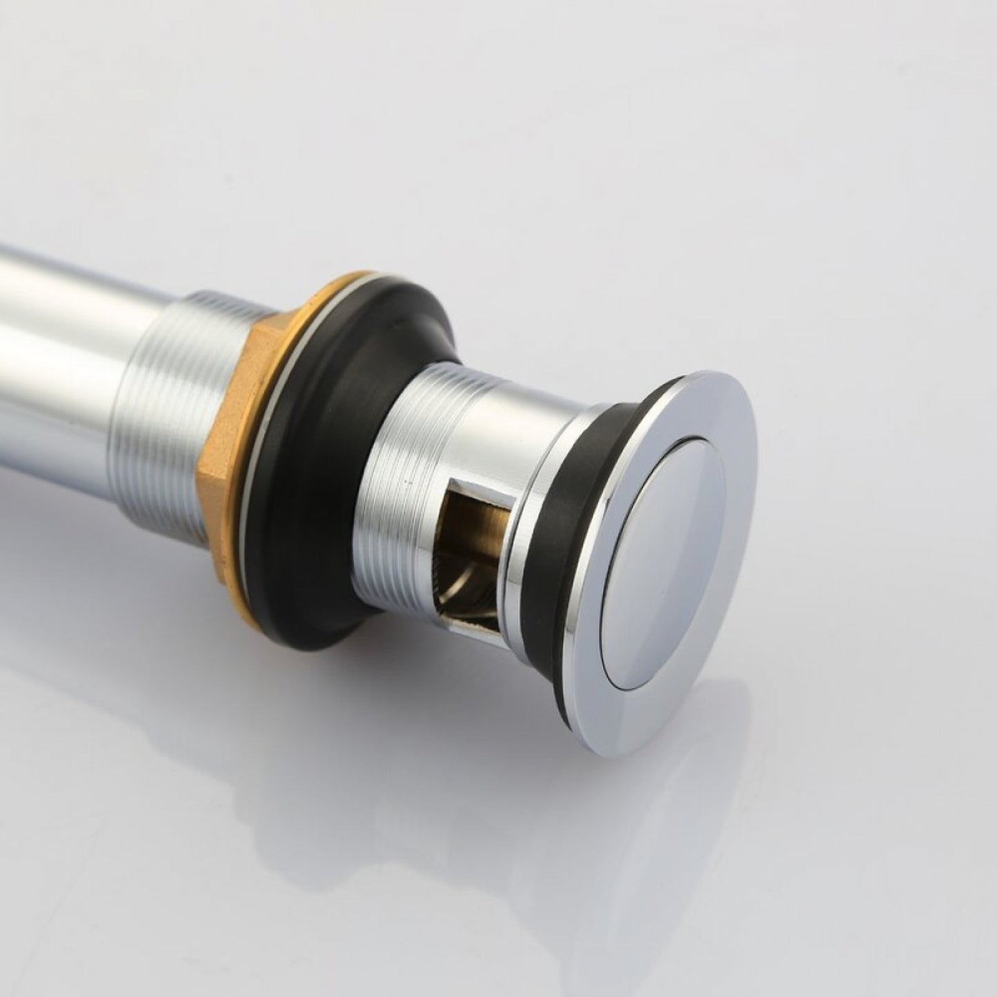 2.60 in. x 2.60 in. Yes Overflow Bathroom Sink Drain Chrome Stainless Steel