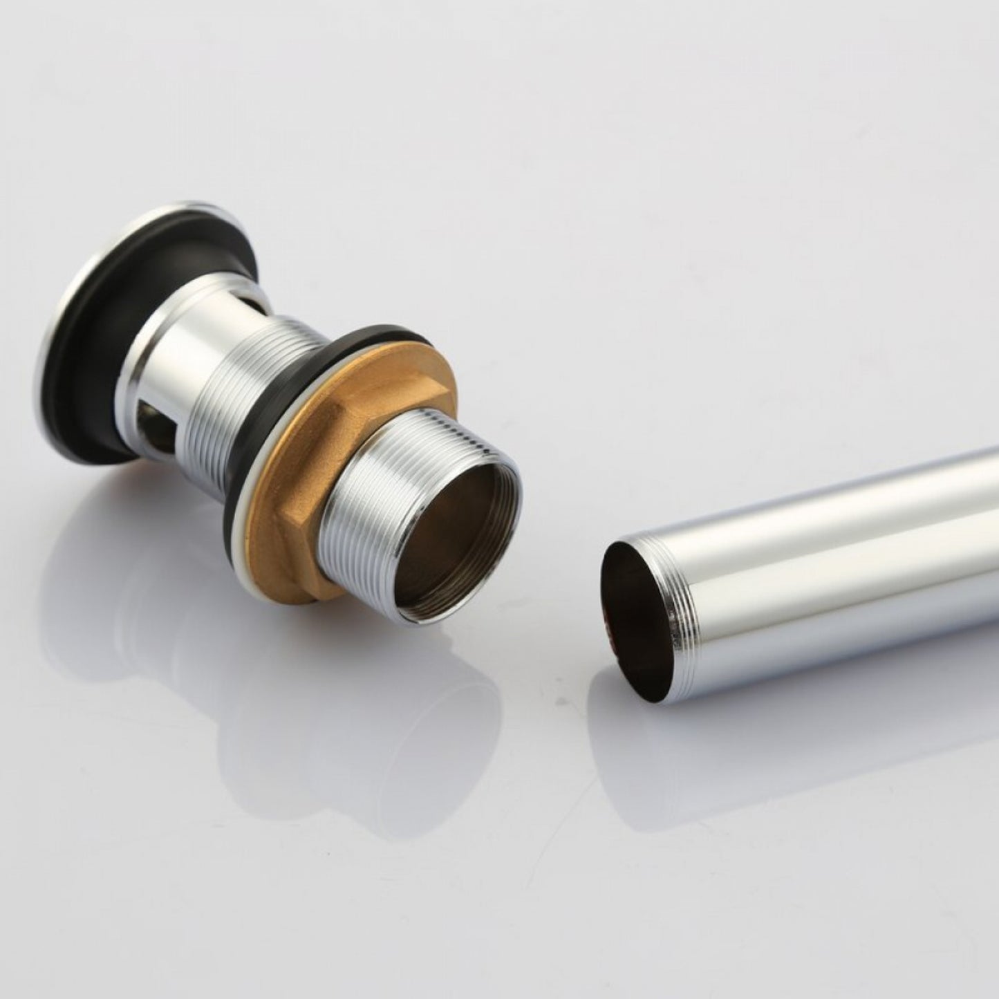 2.60 in. x 2.60 in. Yes Overflow Bathroom Sink Drain Chrome Stainless Steel