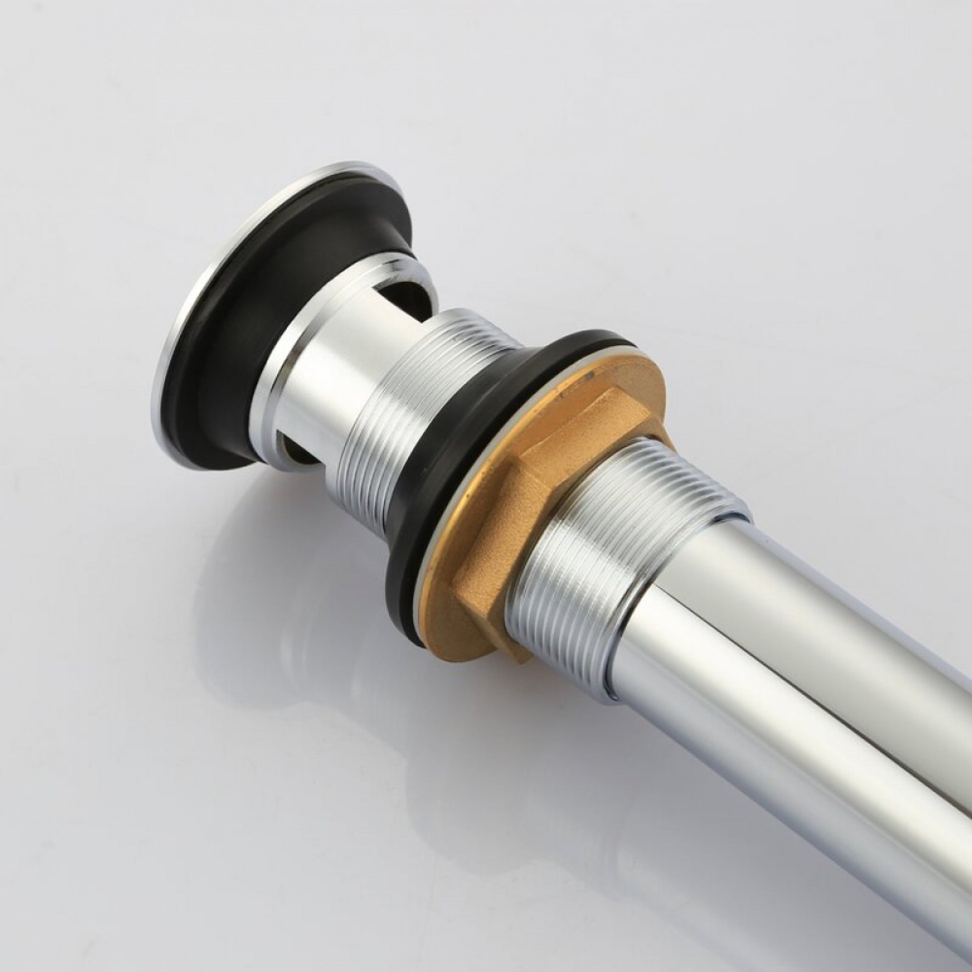 2.60 in. x 2.60 in. Yes Overflow Bathroom Sink Drain Chrome Stainless Steel