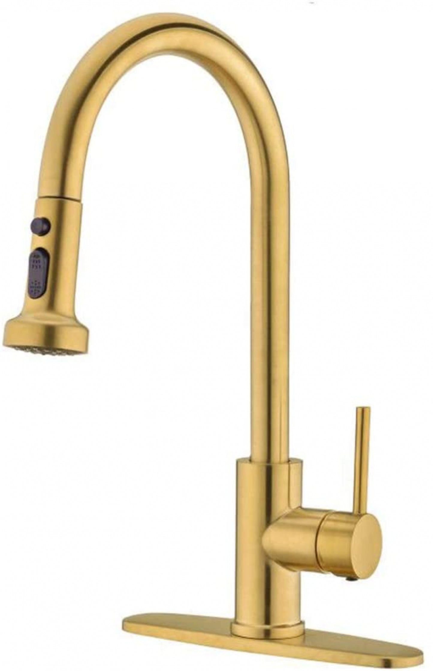 1 Hole CUPC Brass Kitchen Sink Faucet Gold Stainless Steel
