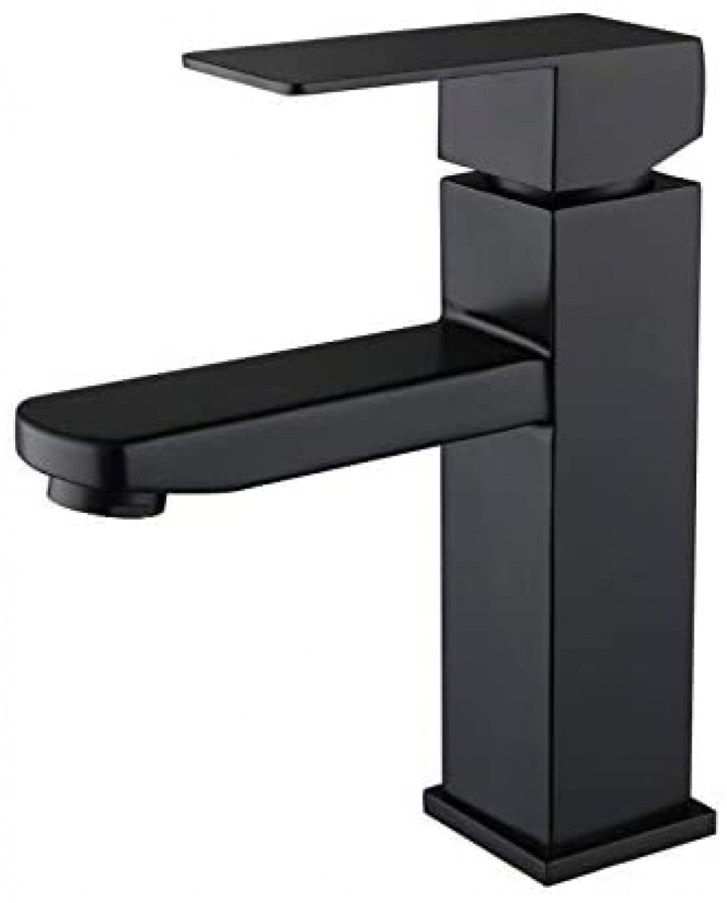 1 Hole  Black Bathroom Sink Faucet Black Lead Free Brass