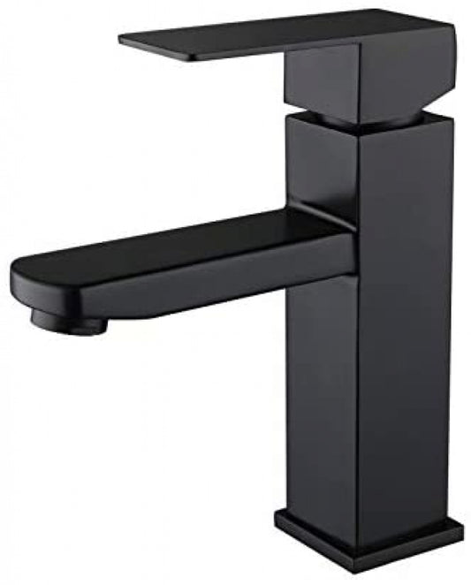 1 Hole  Black Bathroom Sink Faucet Black Lead Free Brass