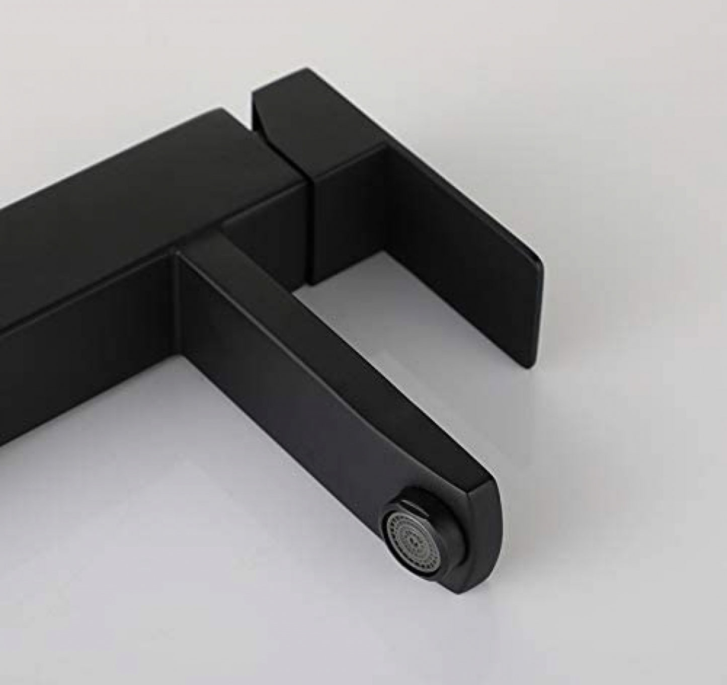 1 Hole  Black Bathroom Sink Faucet Black Lead Free Brass