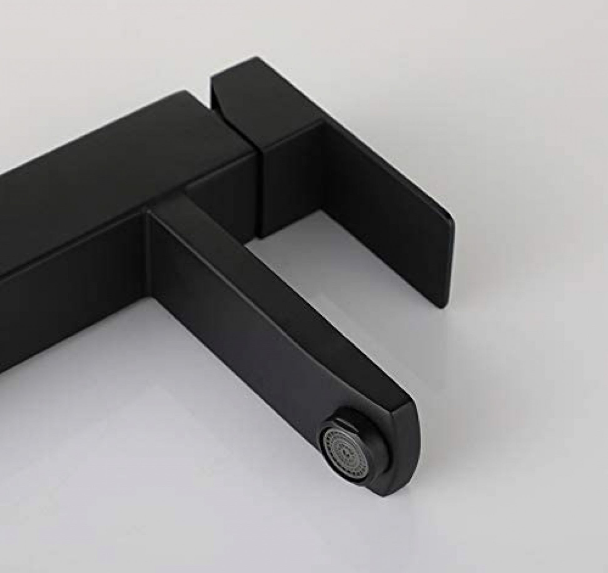 1 Hole  Black Bathroom Sink Faucet Black Lead Free Brass