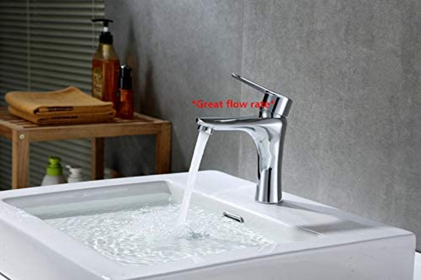 1 Hole CUPC Brass Bathroom Sink Faucet Chrome Lead Free Brass