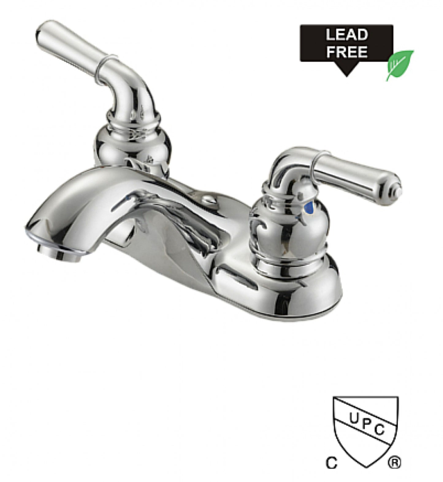 3H4-in. CUPC Chrome Bathroom Sink Faucet Chrome Lead Free Brass