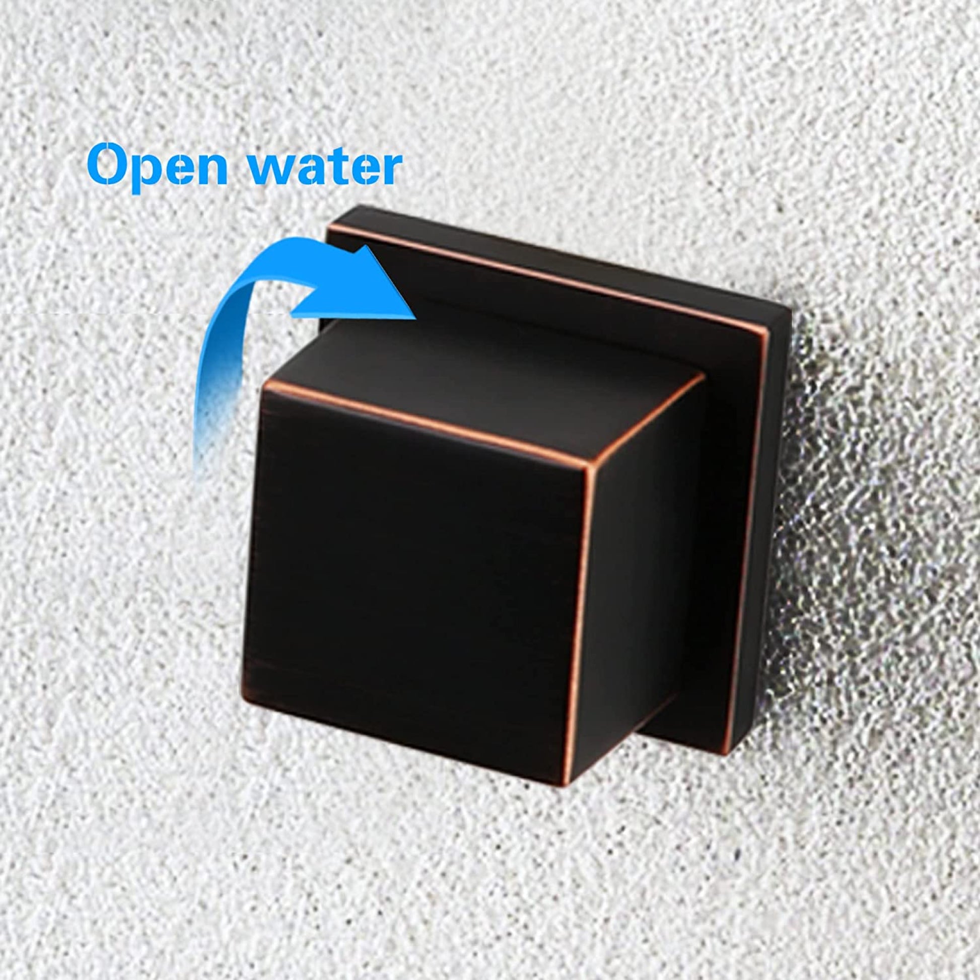 3H8-in.  Black Bathroom Sink Faucet Black Brass