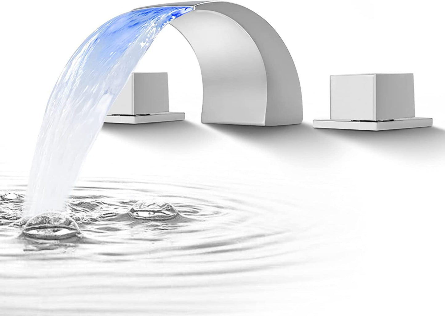 3H8-in.  Chrome Bathroom Sink Faucet Chrome Brass