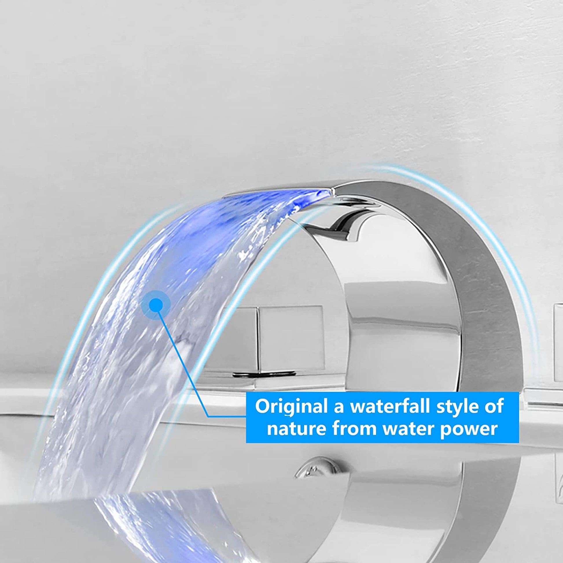 3H8-in.  Chrome Bathroom Sink Faucet Chrome Brass