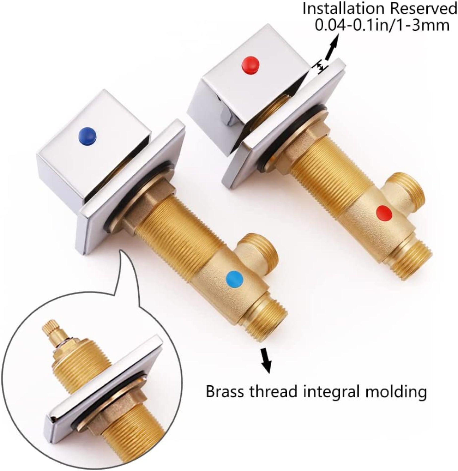 3H8-in.  Chrome Bathroom Sink Faucet Chrome Brass