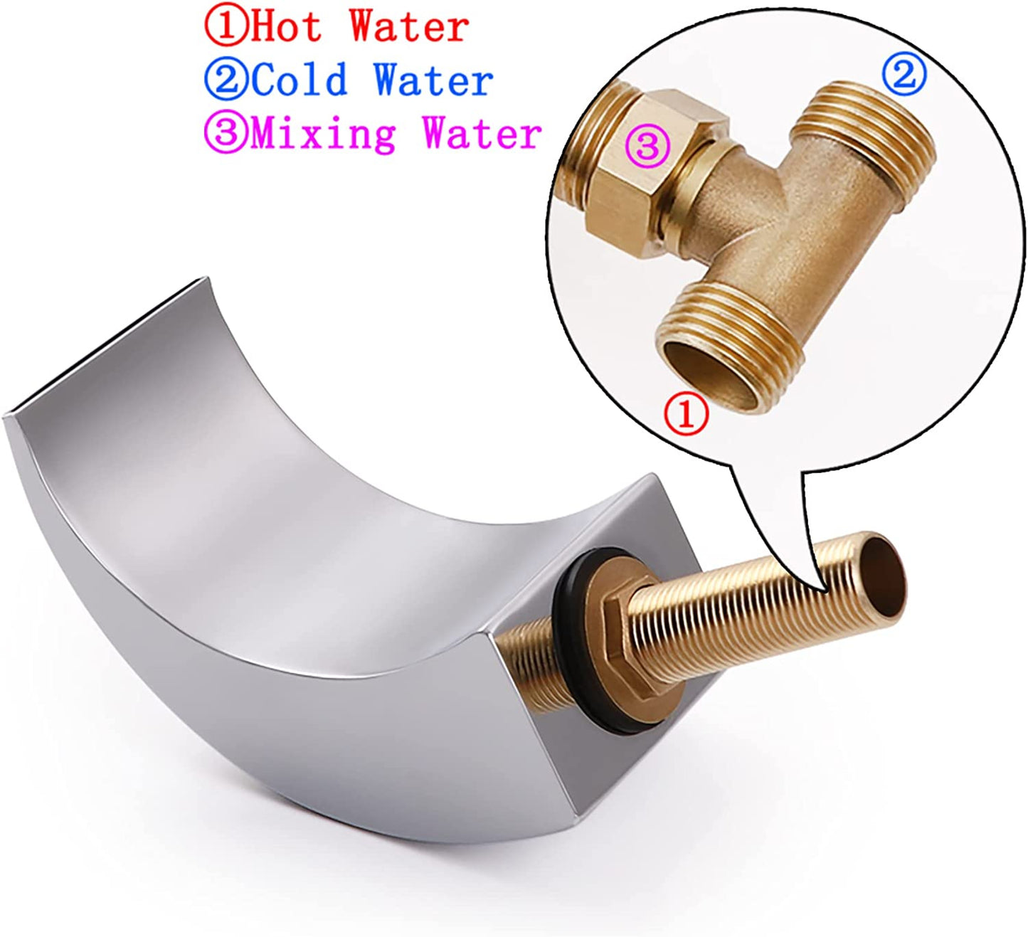 3H8-in.  Chrome Bathroom Sink Faucet Chrome Brass