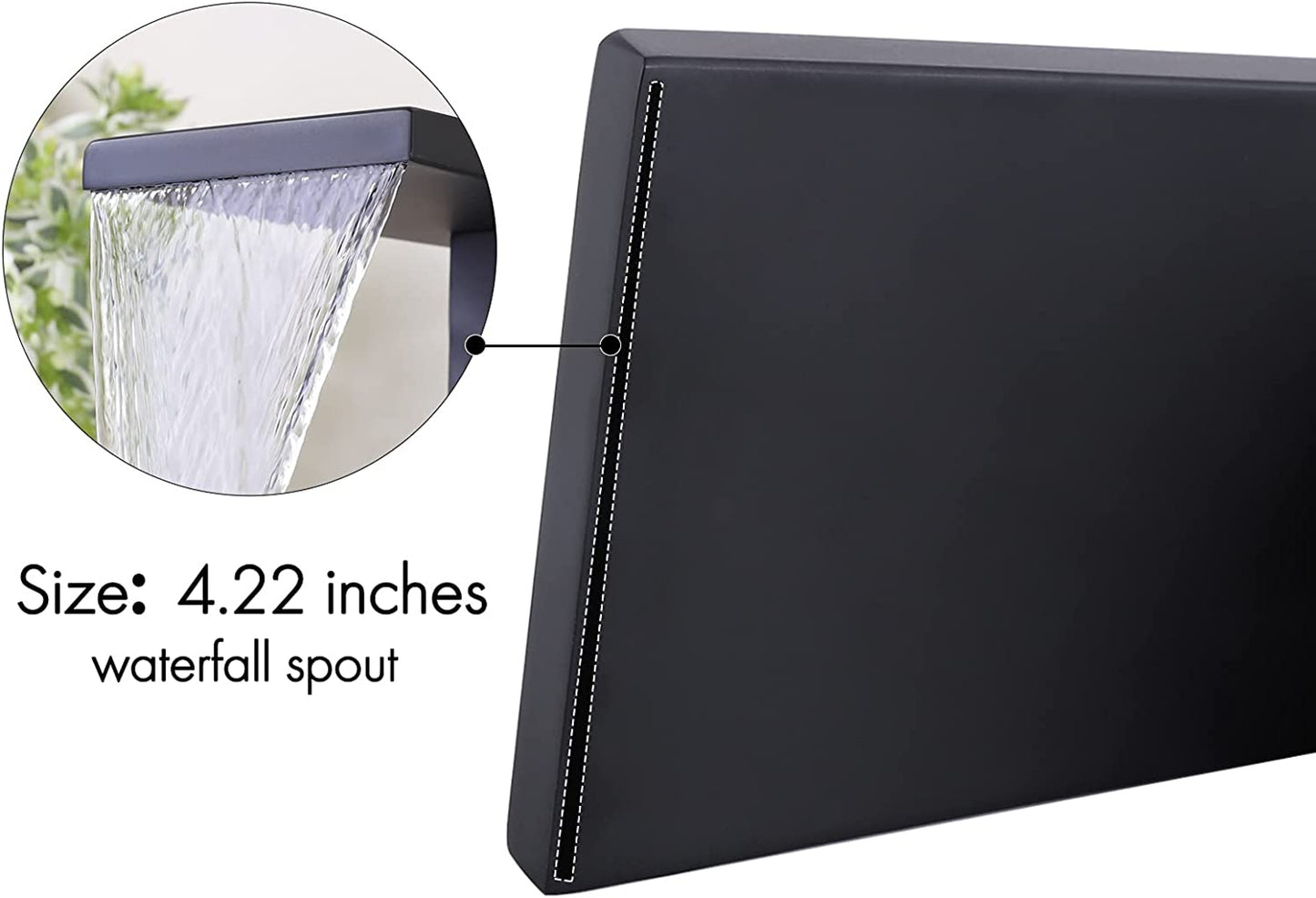 1 Hole CUPC Matte Black Bathroom Sink Faucet Matte Black Stainless Steel