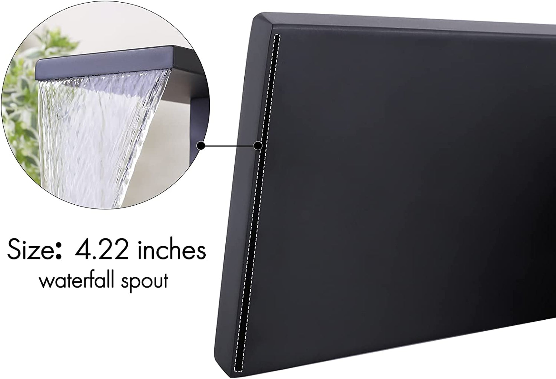 1 Hole CUPC Matte Black Bathroom Sink Faucet Matte Black Stainless Steel