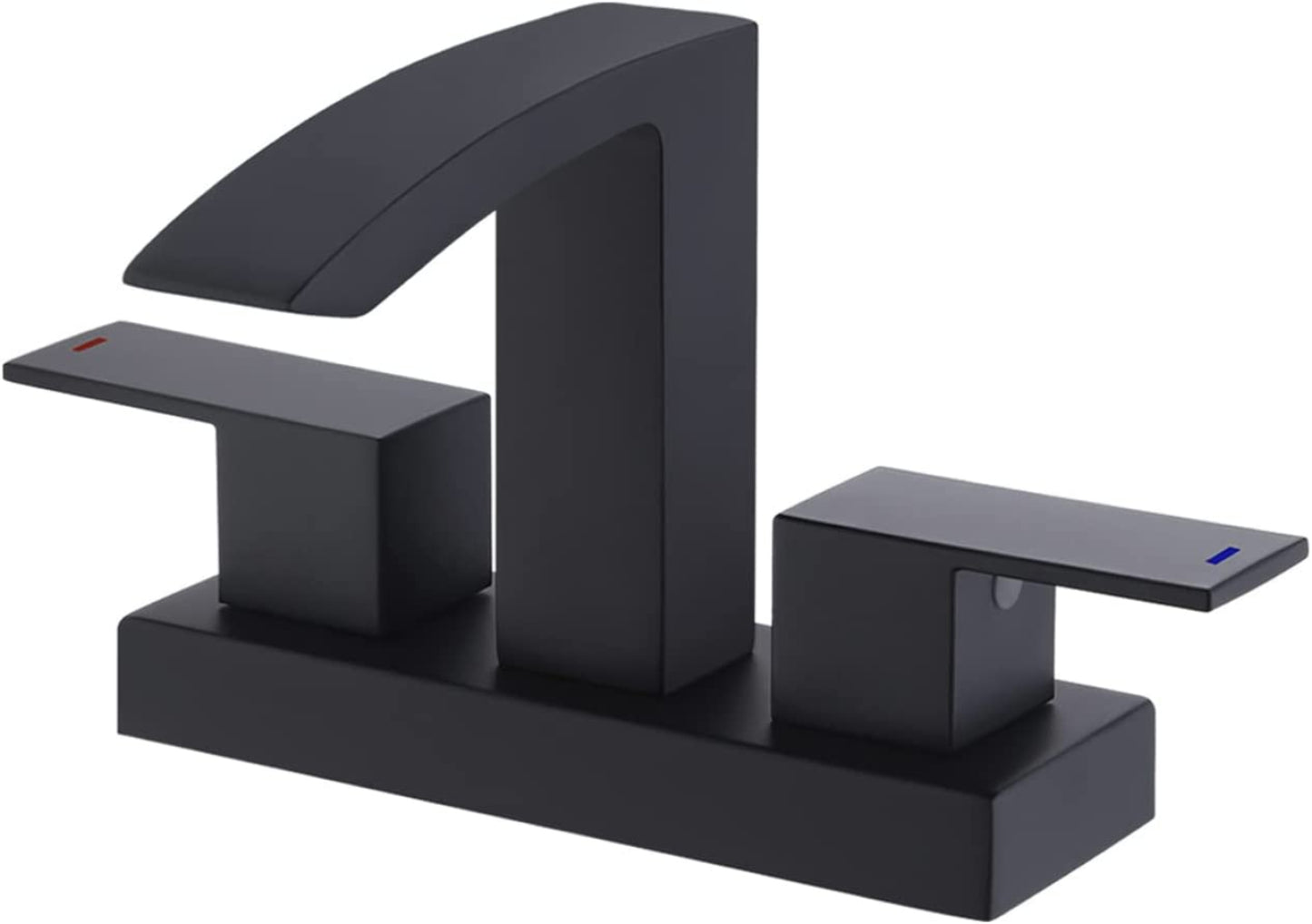 3H4-in. CUPC Black Bathroom Sink Faucet Matte Black Brass