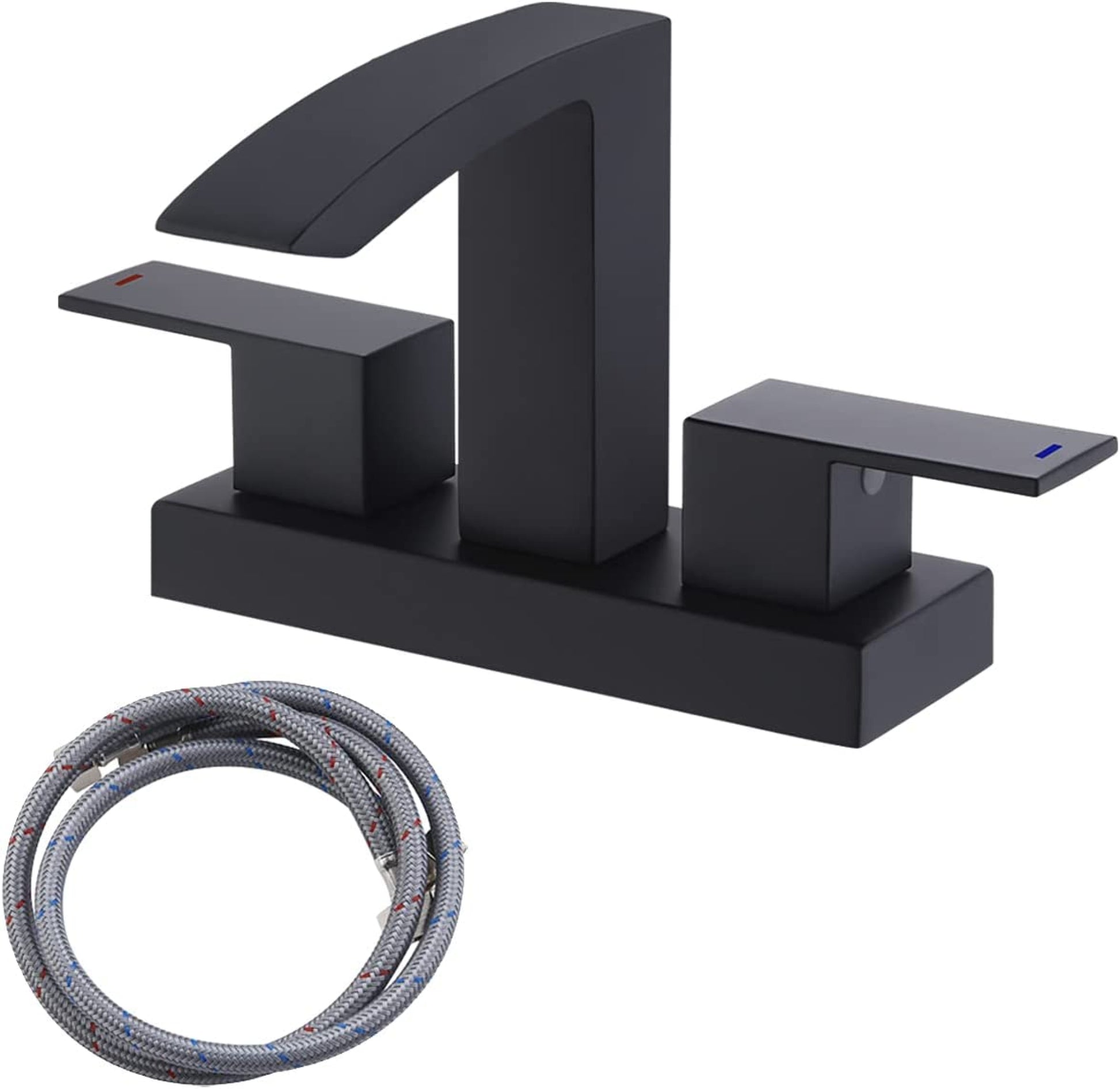 3H4-in. CUPC Black Bathroom Sink Faucet Matte Black Brass