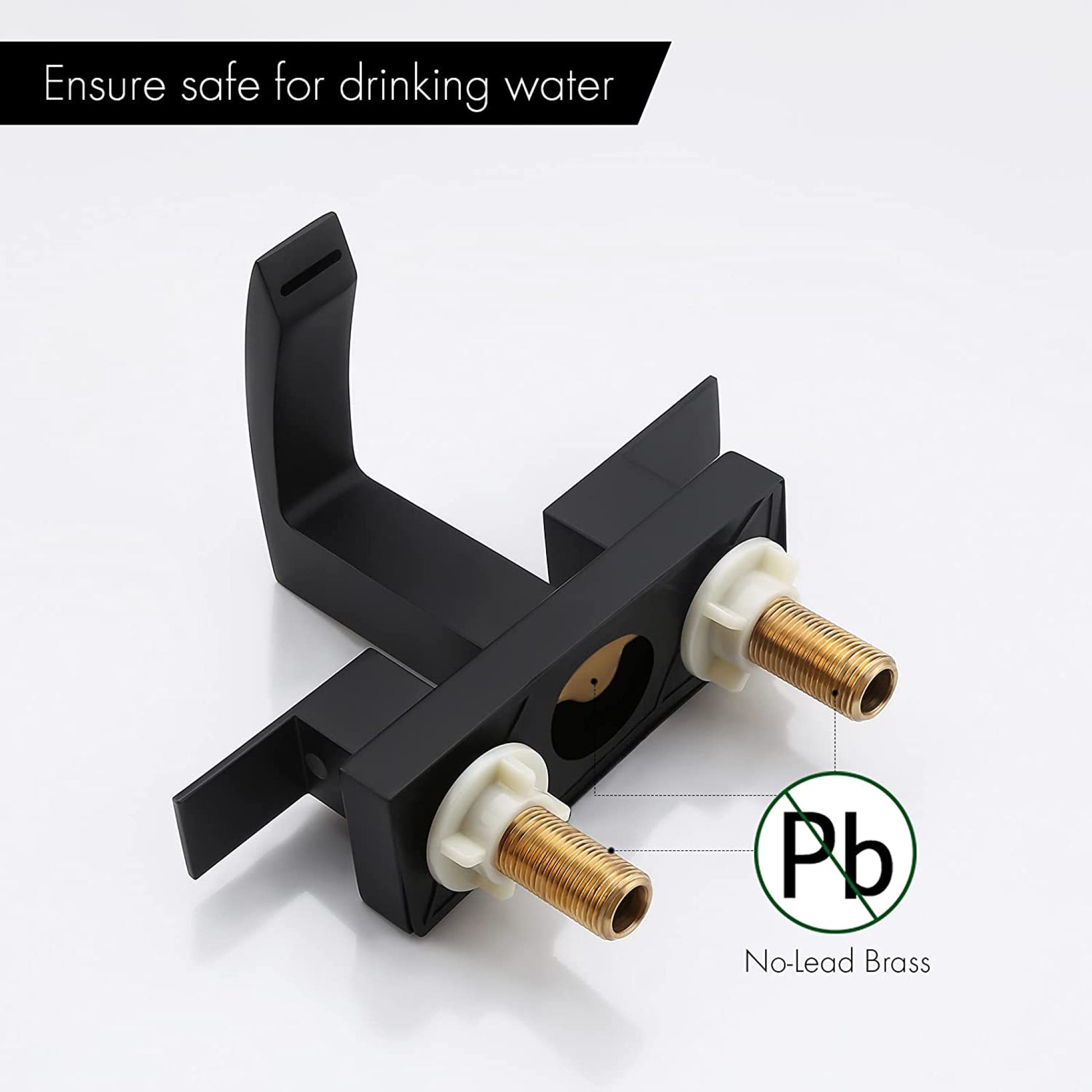 3H4-in. CUPC Black Bathroom Sink Faucet Matte Black Brass