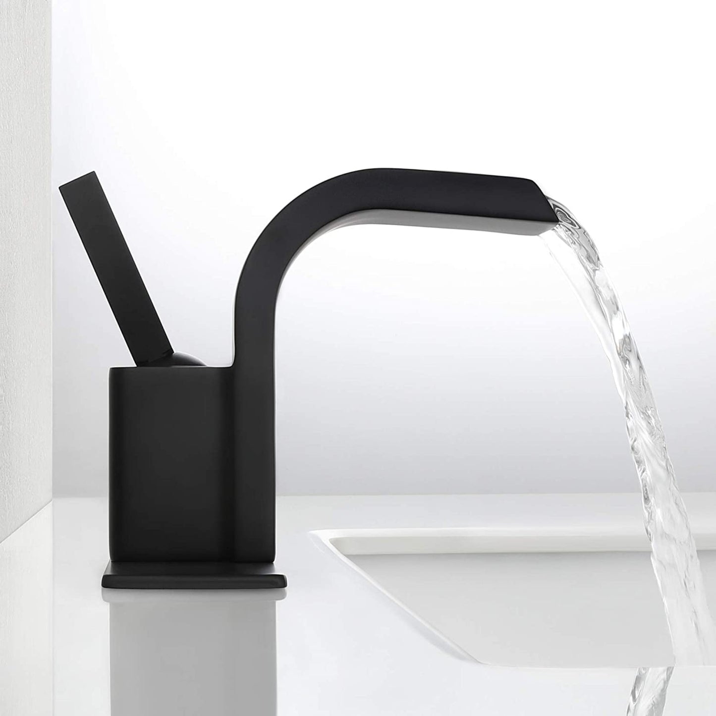 1 Hole CUPC Black Bathroom Sink Faucet Black Copper