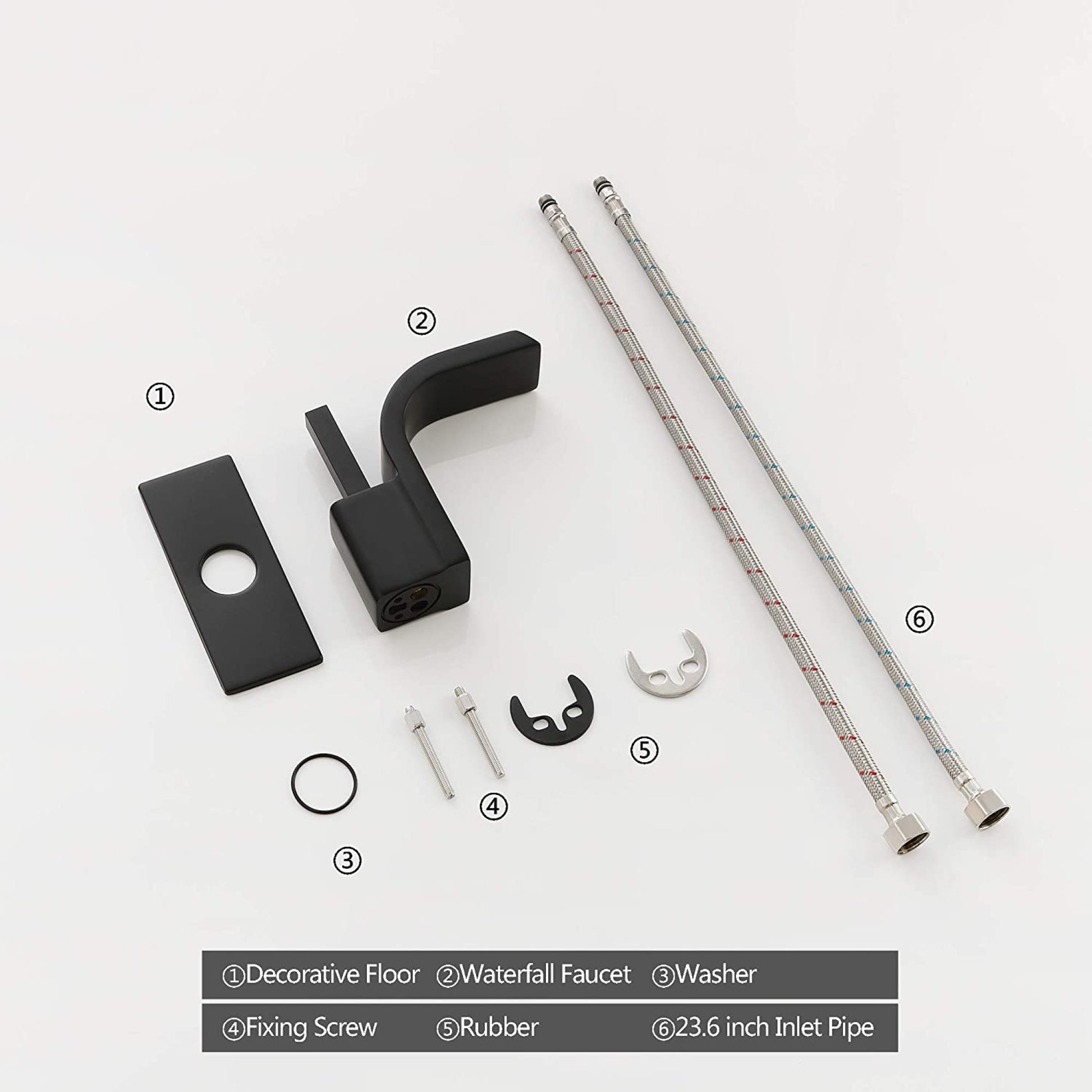 1 Hole CUPC Black Bathroom Sink Faucet Black Copper