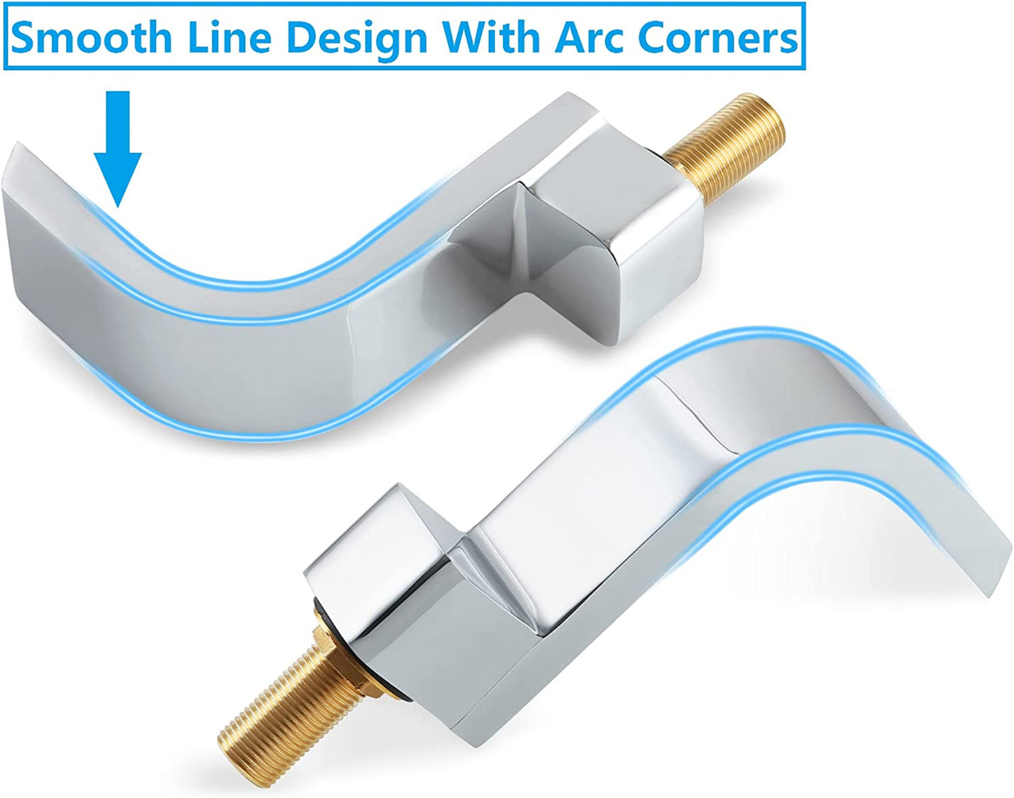 3H8-in.  Chrome Bathroom Sink Faucet Chrome Brass