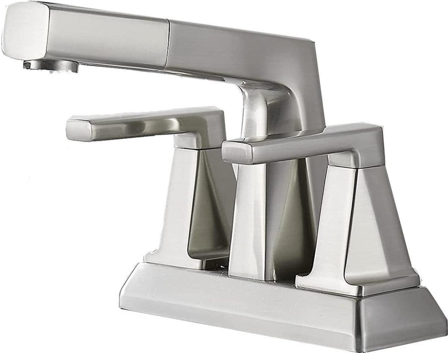 3H4-in.  Brushed Bathroom Sink Faucet Brushed Nickel Stainless Steel