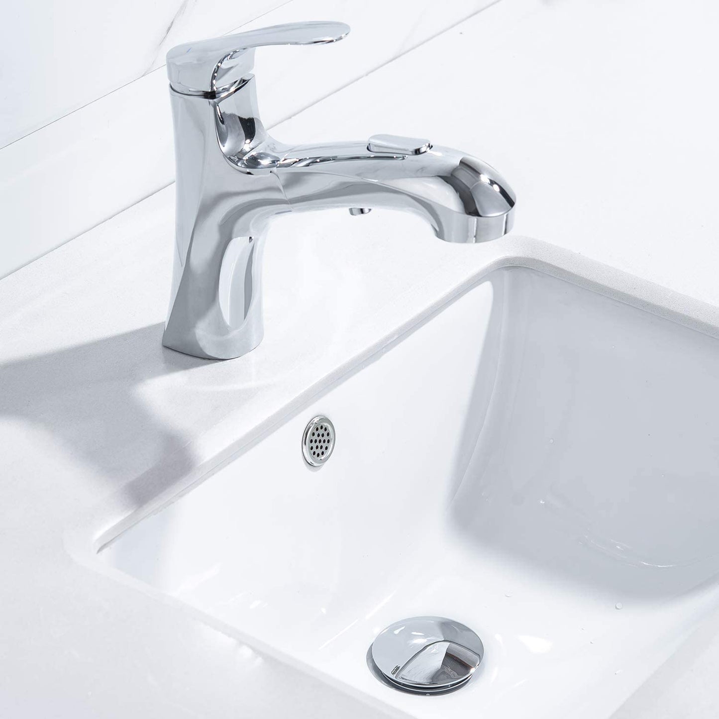 2.59 in. x 2.59 in. Yes Overflow Bathroom Sink Drain Chrome Stainless Steel