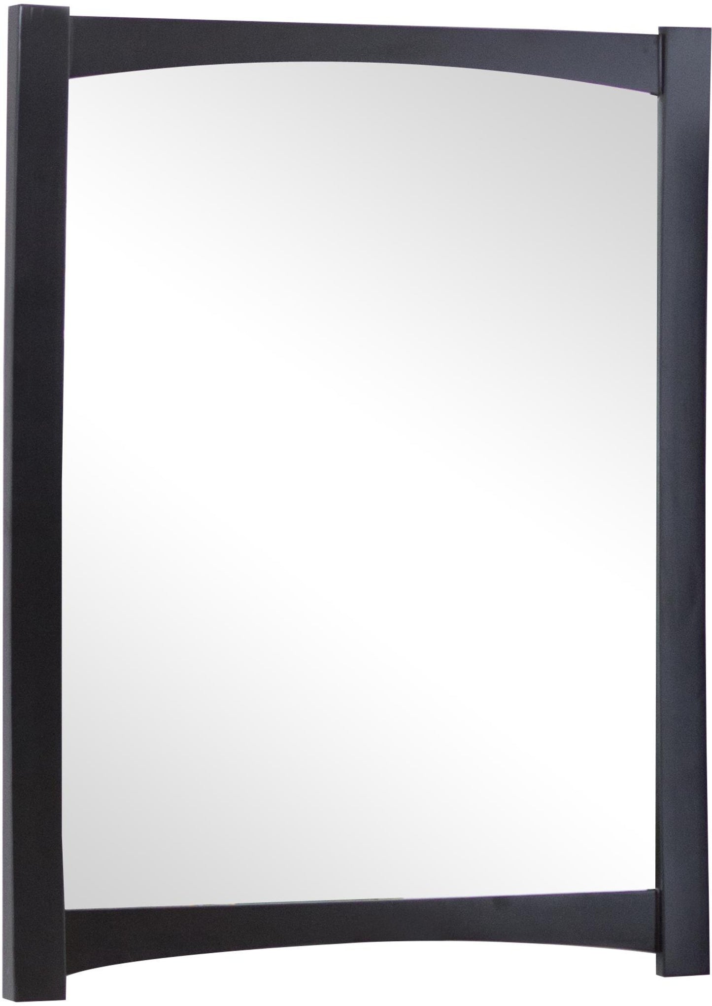 34.25-in. W 44-in. H Transitional Birch Wood-Veneer Wood Mirror In Espresso