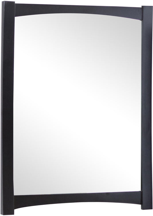 34.25-in. W 44-in. H Transitional Birch Wood-Veneer Wood Mirror In Espresso