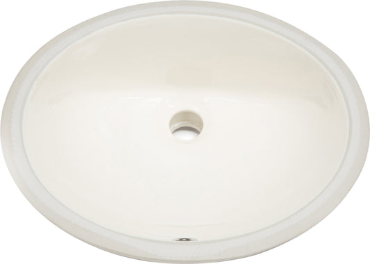 19.5-in. Biscuit Bathroom Undermount Sink with Enamel Glaze finish