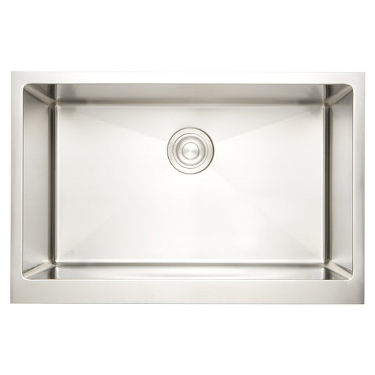 32-in. Stainless Steel Kitchen Sink with Stainless Steel finish